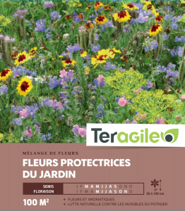 Mélange de fleurs protectrices du jardin - Graines pour 100 m² - Teragile