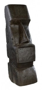 Statue Moaï Hairie Grandon - H 80 cm