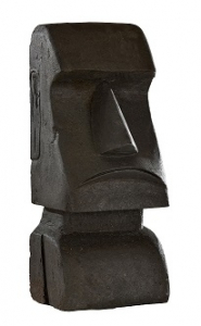 Statue Moaï Hairie Grandon - H 50 cm
