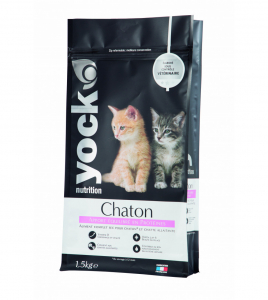 Croquettes -Yock Nutrition -Pour chatons - Sac de 1,5Kg