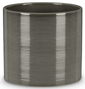 Cache-pot 828 - Deroma - Glass grey - Ø 23 cm