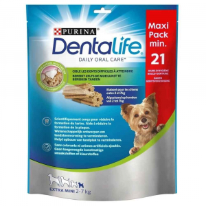 Batonnet à mâcher Purina Dentalife  Extra Mini, Maxi Pack - Dentalife - Pour très petits chiens - Sachet de 207g