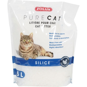 Litière Pure Cat - Silice - Zolux - 5 L