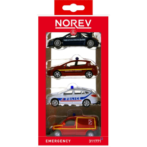 Pack 4 véhicules emergency  - Norev - 1/64 