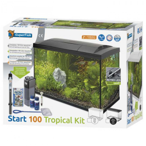 Aquarium start 100 Tropical Kit - Superfish - kit blanc