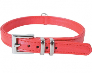Collier cuir Victoria pour chien - Zolux - 40 cm - Rouge