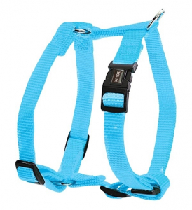 Harnais Nylon réglable pour chiens - Zolux - 20 mm - Bleu Turquoise