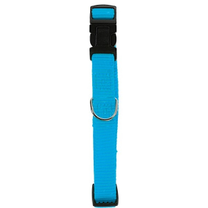 Collier Nylon réglable pour chien - Zolux - 25 mm - Bleu Turquoise