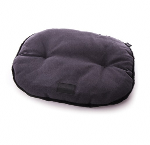 Coussin ovale Faubourg - Martin Sellier - Ø 65 cm - Gris Anthracite