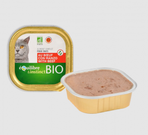 Pâtée Bio au bœuf pour chat - Équilibre & Instinct - 100 g
