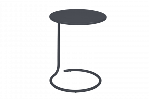 Table basse déportée Coolside - Fermob -  Ø 42 cm X 54 cm - Métal - Carbone