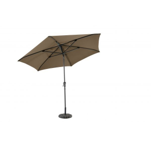 Parasol Inclinable Manivelle 300 cm - MWH - Anthracite/Taupe