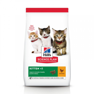 Croquettes feline kitten - Science Plan- Poulet - Pour chatons - Sac de 1,5 Kg