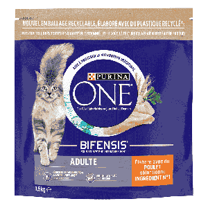 Croquettes chat adulte - Purina One - Poulet - 1,5 kg