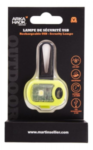 Lampe de sécurité jaune lumineuse USB 