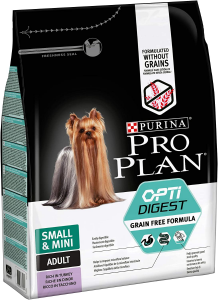 Croquettes chien Formule sans céréales Small & Mini Adult - Dinde - Pro Plan - 7 kg