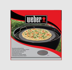 Pierre à pizza artisanale - Weber crafted - spécial barbecue à charbon  - Ø36 cm