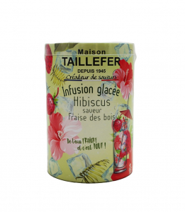 Infusion glacée Hibiscus rouge et Fraise des bois - 100g - Maison Taillefer