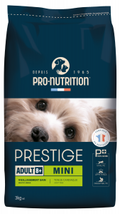 Croquettes Prestige pour petit chien de 8 ans et plus - 3 kg - Pro-nutrition