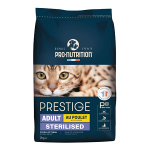 Croquettes Prestige au poulet pour chat stérilisé -2 kg - Pro-nutrition