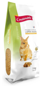 Mélange pour lapins nains Equilibre -Coustenoble- 3 kg
