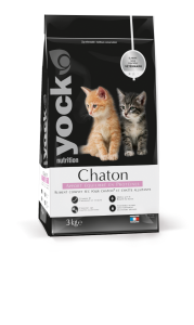 Croquettes pour chaton et chatte allaitante - Yock Nutrition - 3 kg