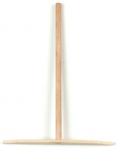 Râteau à crêpes - Krampouz - tête plate - Bois de Hêtre - 18 cm