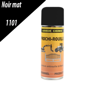 Laque aérosol Prochi-rouille noir mat Armor - Armor chimie - 400 ml