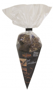 Cornet chocolat au lait croustillant - Maison Taillefer - fourrage praliné amande - 150 gr