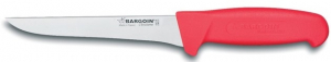 Couteau à désosser surmoulé - Bargoin - rouge - 4 rivets - 14 cm