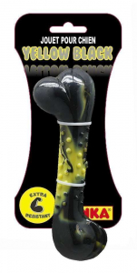Os en caoutchouc "yellow black" - Anka - 18,5cm