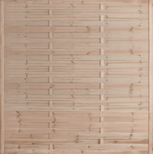 Panneau droit occultant en bois - 180 cm