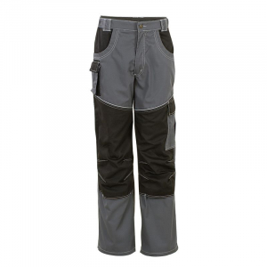 Pantalon de travail - Fortec - Gris et noir - Taille 38