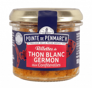 Rillettes de thon blanc confiterelles tomates séchées - Pointe de Penmarc'h - 100 gr