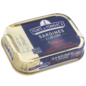Sardines à l'ancienne à l’huile d'olive, au piment et aromates - Pointe de Penmarc'h - 115 gr