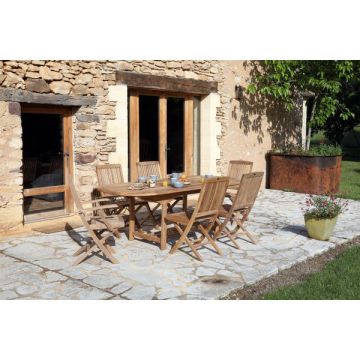 Chaise Budono Pliante - Médicis - Teck