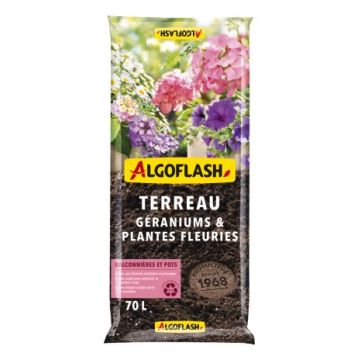 Terreau géraniums - Algoflash - 70 L.