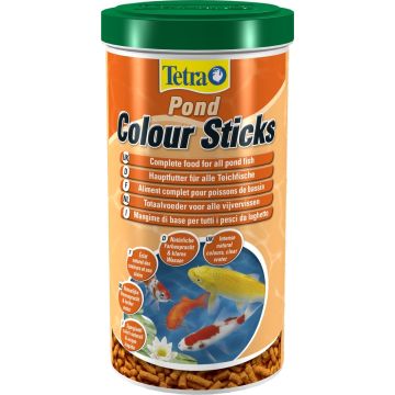 Aliment complet pour poissons de bassin - Colour sticks - Tetra - 1 L