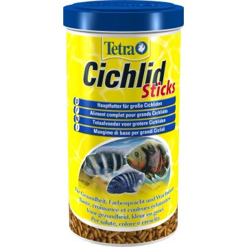 Aliment complet pour grans cichlidés - Cichlid Sticks - Tetra - 1 L