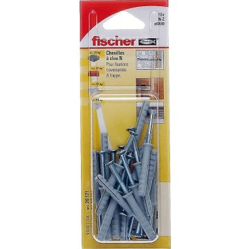 Chevilles à clou x20 NF 6x 40/10F - Fischer 