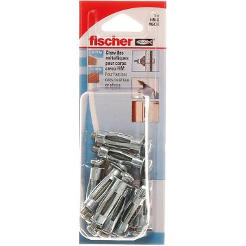 Chevilles métalliques x10 pour corps creux HM S - 6x37 - Fischer 