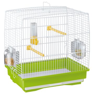 Cage "Rekord 1" blanche pour canaris et oiseaux exotiques - Ferplast