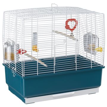 Cage "Rekord 3" blanche pour canaris et oiseaux exotiques - Ferplast