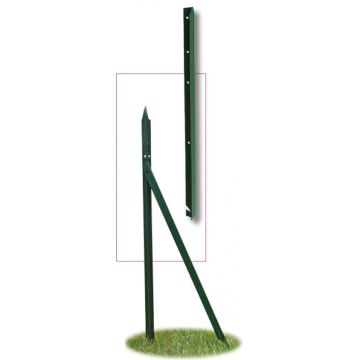 Jambe de force L Classic verte Double protection pour grillage soudé FILIAC - H 1.50 m 