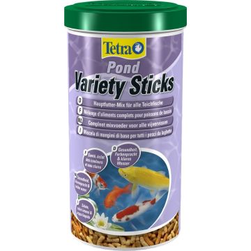 Mélange d'aliments complets pour poissons de bassin - Pond Variety Sticks - Tetra - 1 L
