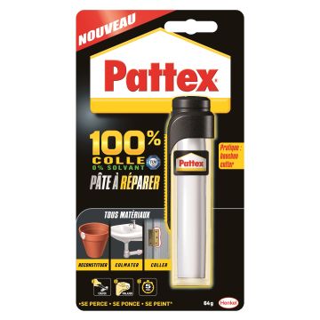 Pâte à réparer - Pattex - 100 % Colle - 64 g 