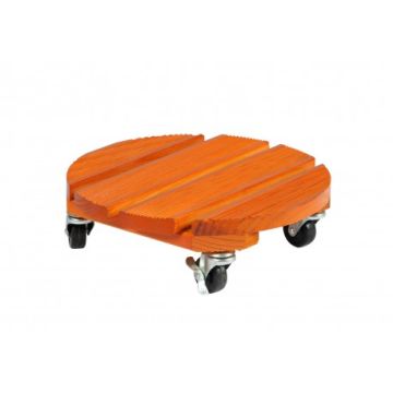 Roul'bac - Support roulant pour pots en Bois Ø30cm