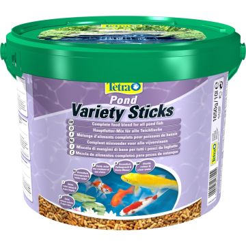Mélange d'aliments complets pour poissons de bassin - Pond Variety Sticks - Tetra - 10 L