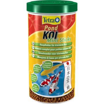 Aliment complet pour petites carpes Koï - Pond Koï Mini Sticks - Tetra - 1 L
