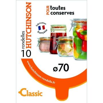 Rondelles universelles - Hutchinson - 1 oreilles - lot de 10 - Ø 70 mm